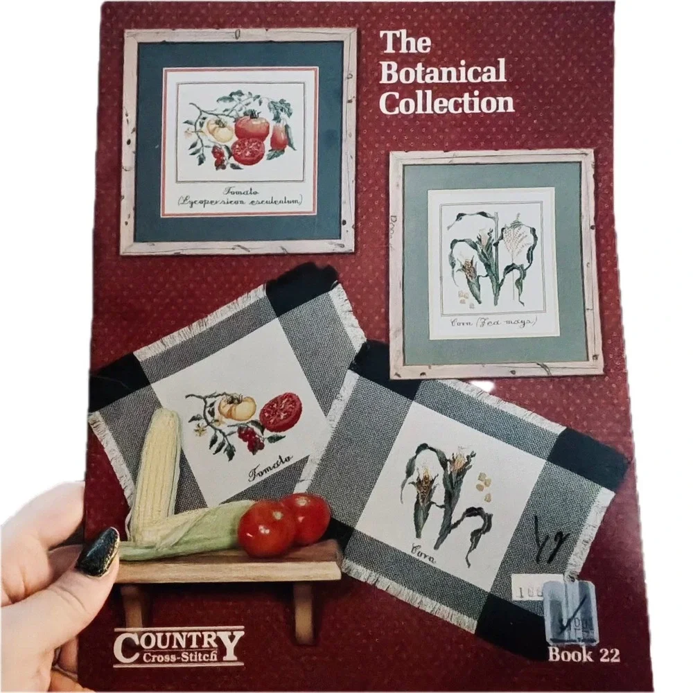 Country Cross-Stitch Book 22 The Botanical Collection Pattern Booklet Vintage